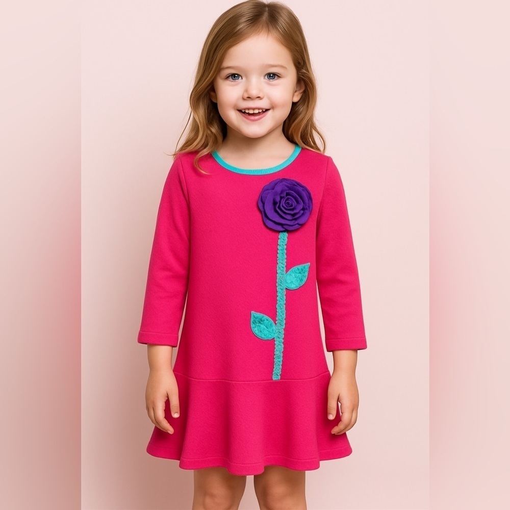 Emily Rose Girls Pink Dress Holiday Birthday Sz 6 NWOT - Picture 2 of 6